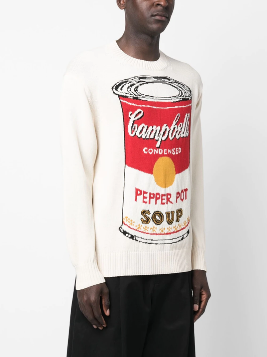 JUNYA WATANABE MEN ANDY WARHOL COTTON INTARSIA JUMPER