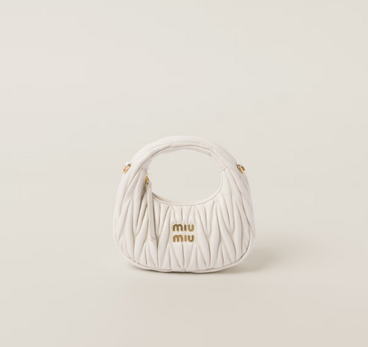 MIU MIU Women Matelasse Mini Hobo Bag