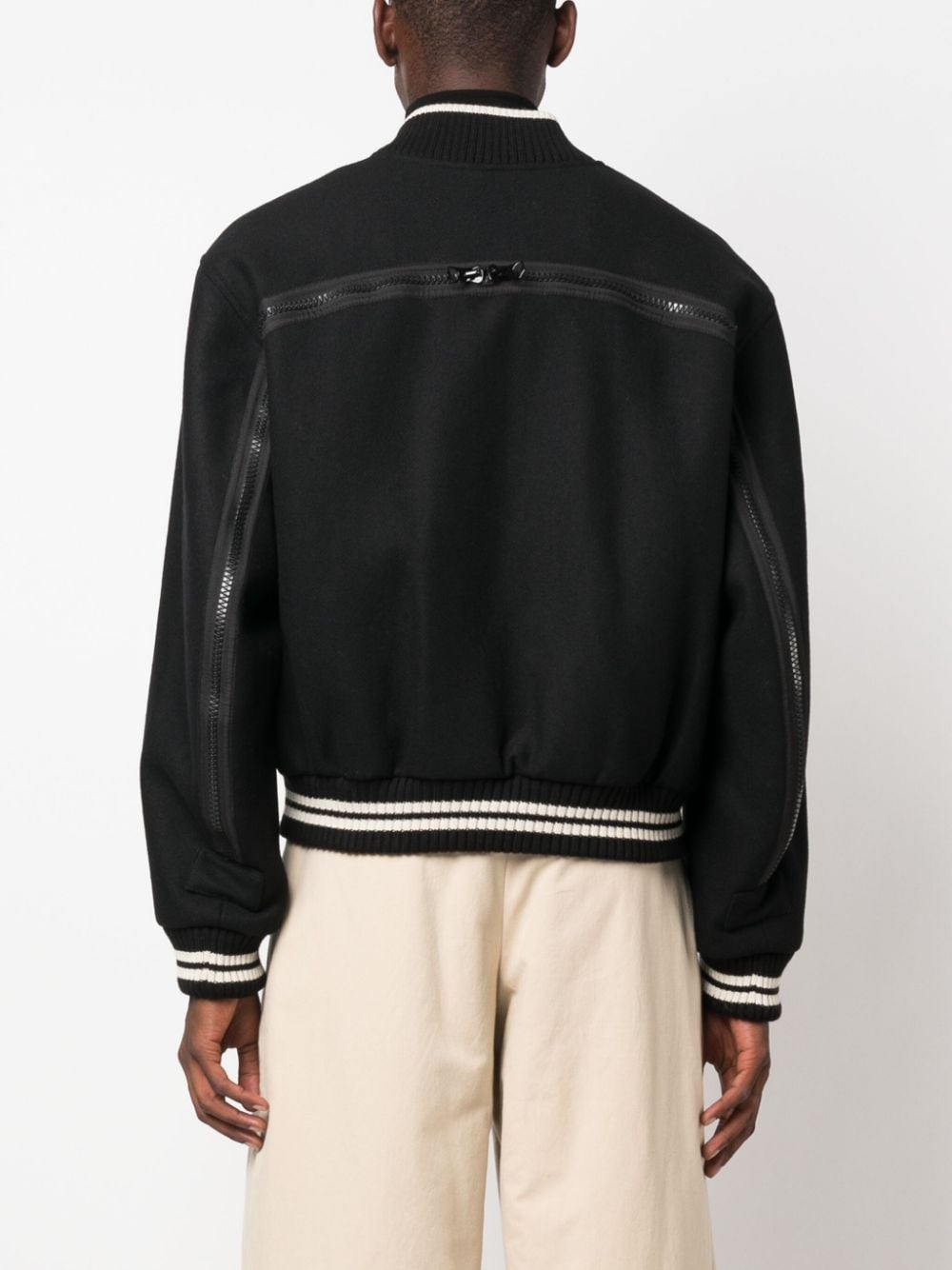 DRIES VAN NOTEN Men Heavy Wool Nylon Bomber