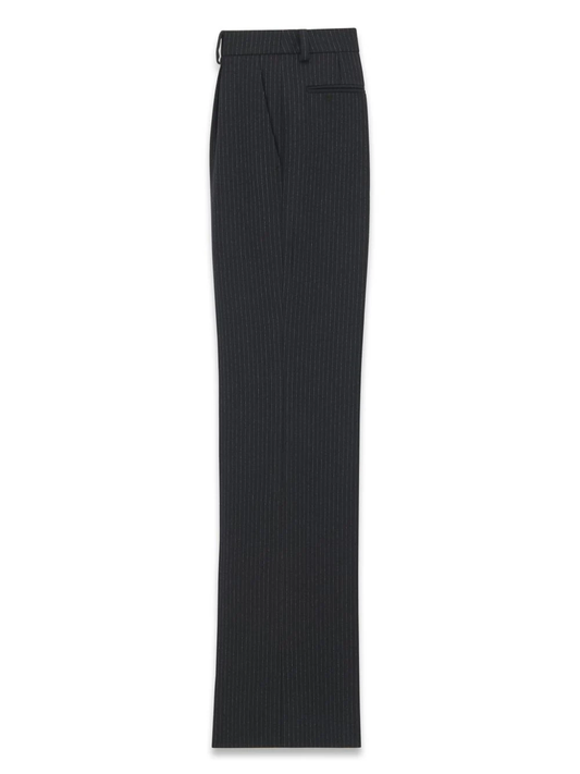 SAINT LAURENT Men Flared Tuxedo Wool Pants