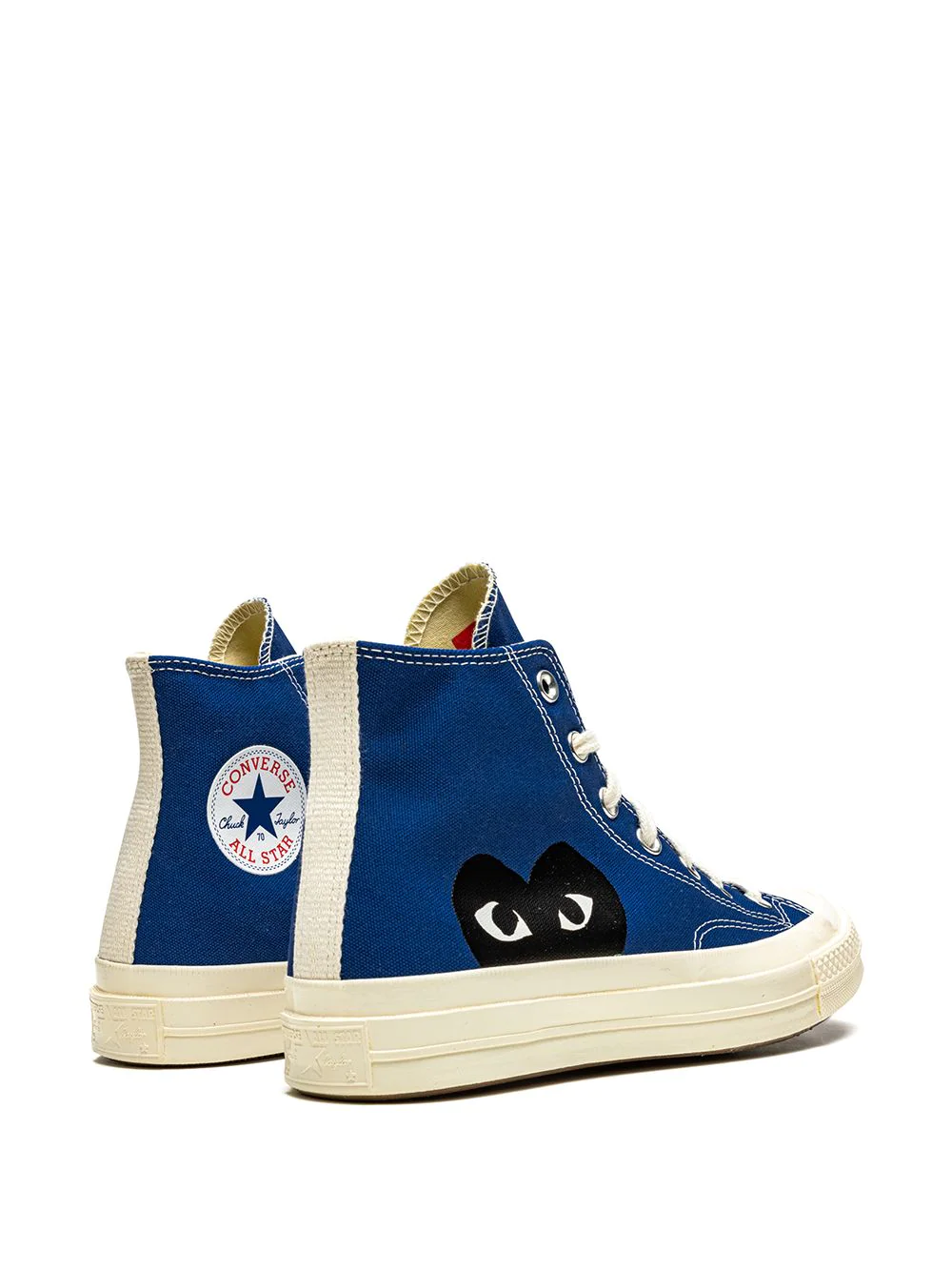 COMME DES GARCONS PLAY X CONVERSE CHUCK TAYLOR High Top Sneakers