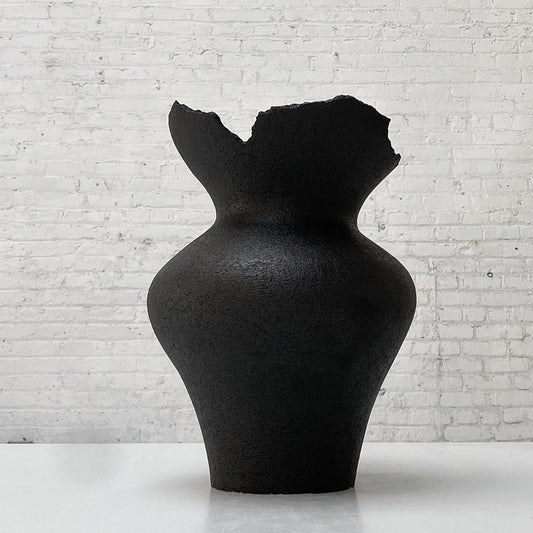 SHIN WON YOON Black Stone Vase #1221