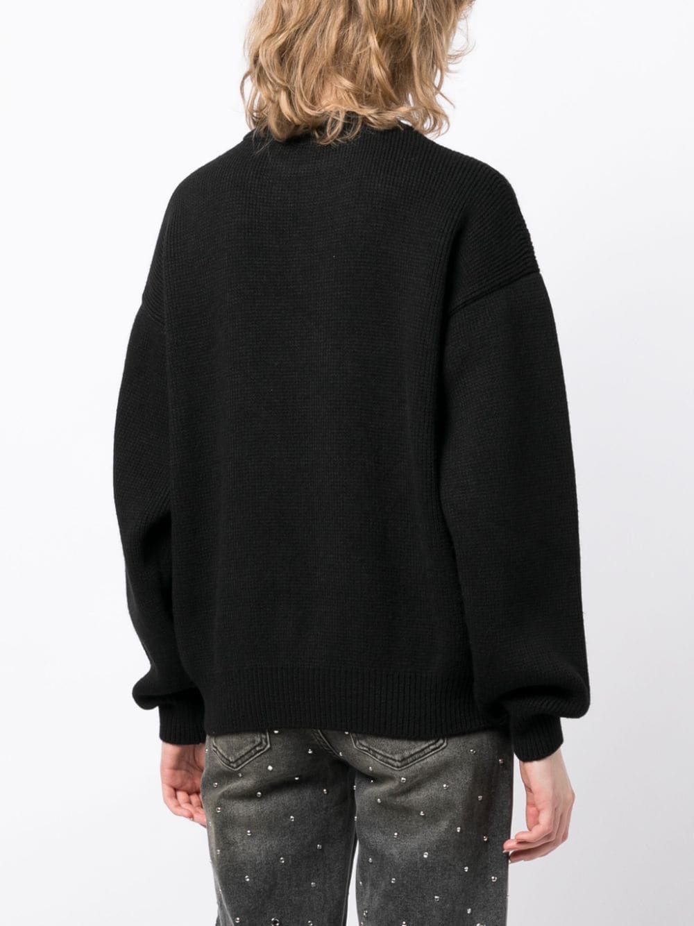 T BY ALEXANDER WANG Debossed Stacked Logo Unisex Pullover