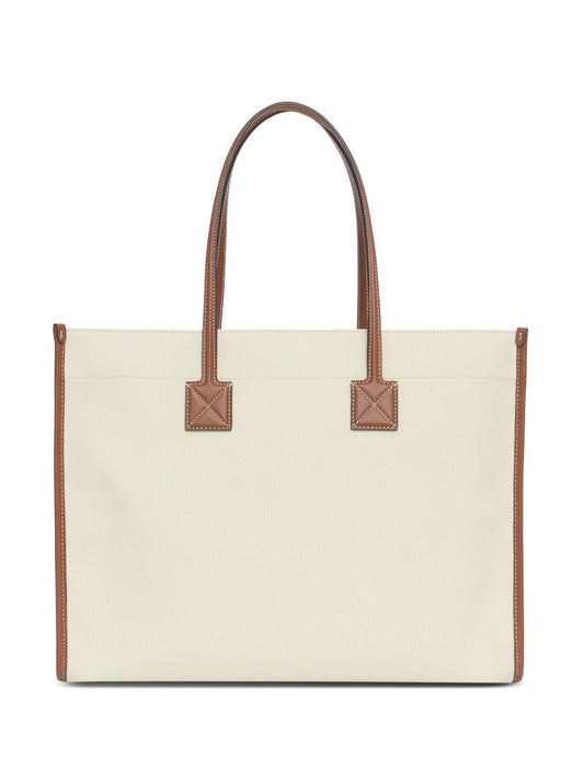 BURBERRY Women Medium two-tone Canvas & Leather  Freya Bag