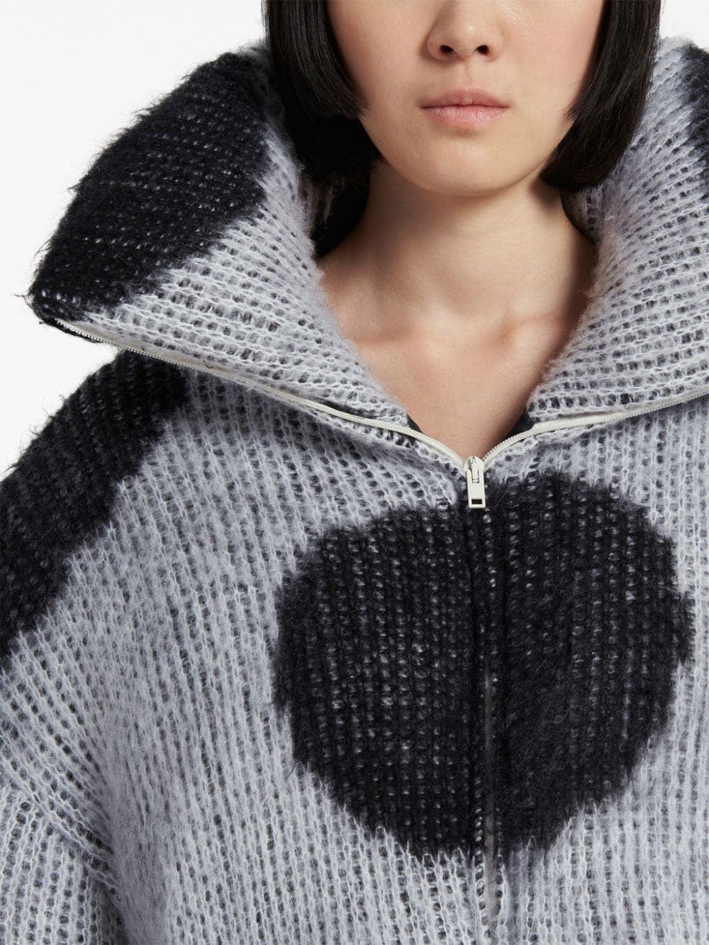 MARNI Women Brushed Dot Fuzzy Jacket