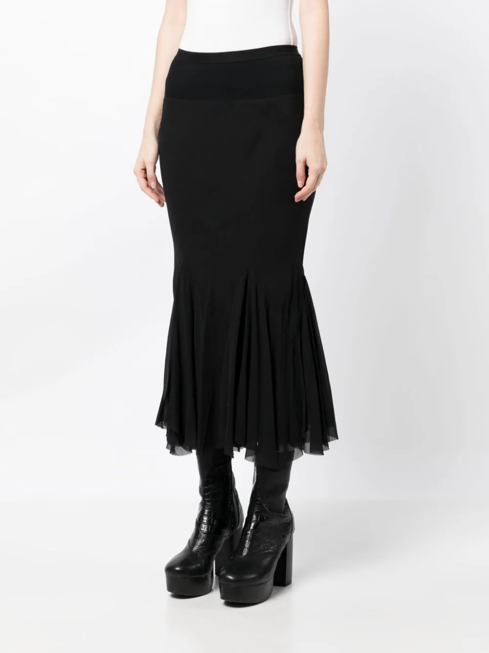 RICK OWENS Women Knee Divine Bias Skirt