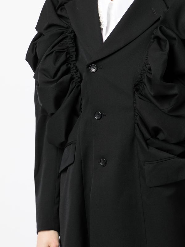 COMME DES GARCONS Women Asymmetrical Ruched jacket