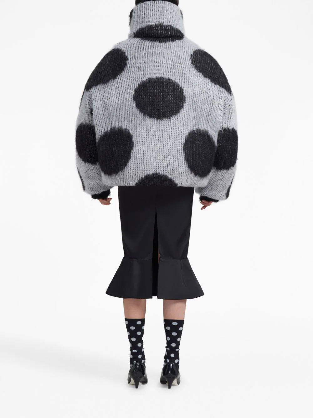 MARNI Women Brushed Dot Fuzzy Jacket