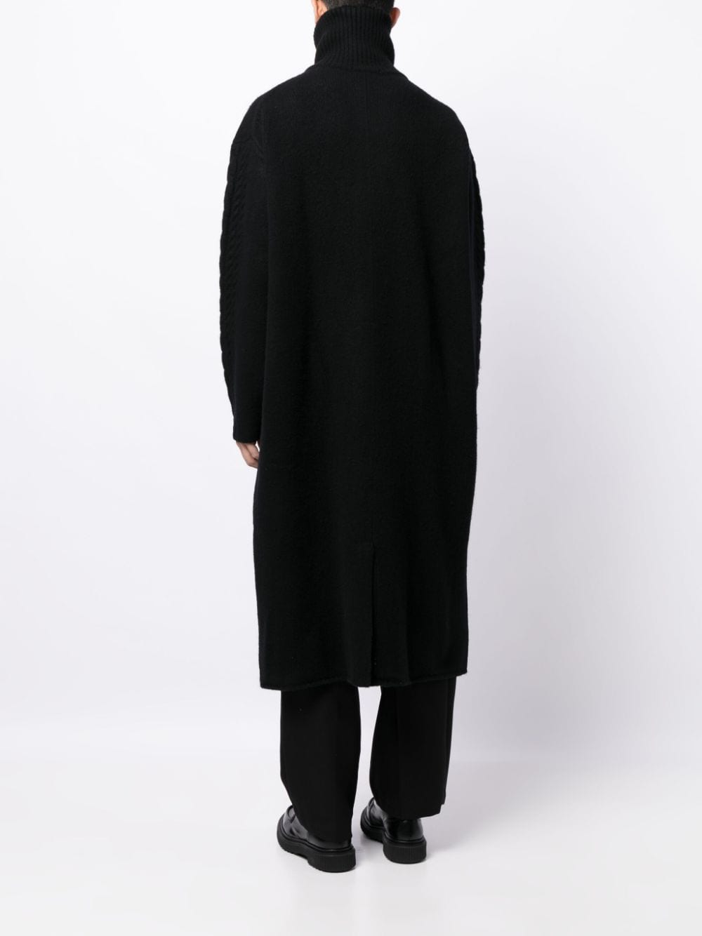 YOHJI YAMAMOTO POUR HOMME Men Fulled Turtle Coat