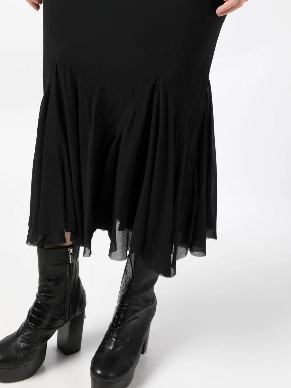 RICK OWENS Women Knee Divine Bias Skirt