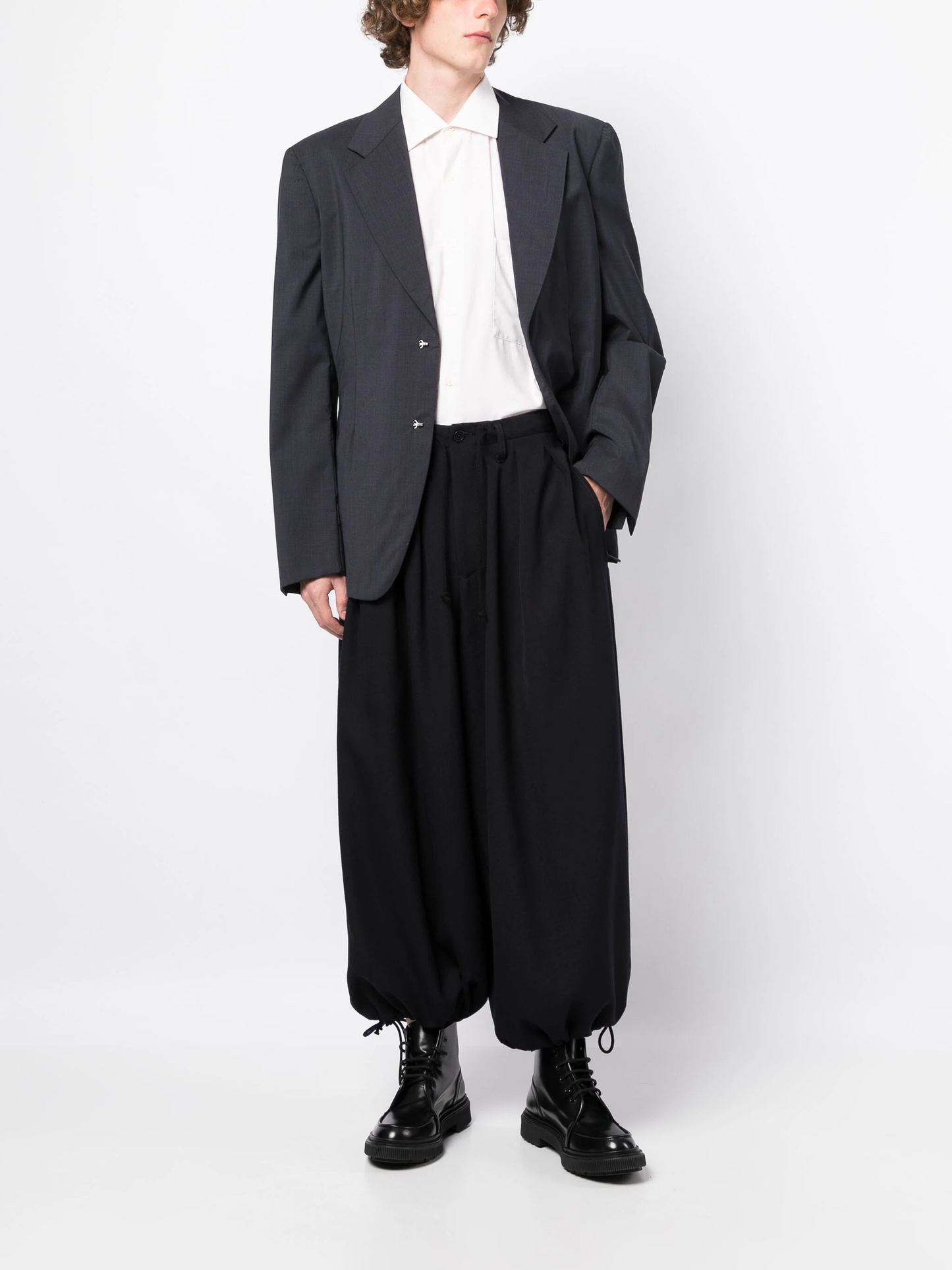 YOHJI YAMAMOTO POUR HOMME Z-Balloon String Pants