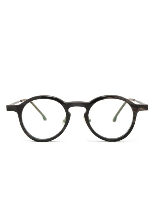 RIGARDS Horn Glasses Uni Black & White (Frame) X Dark Gray (Lens)