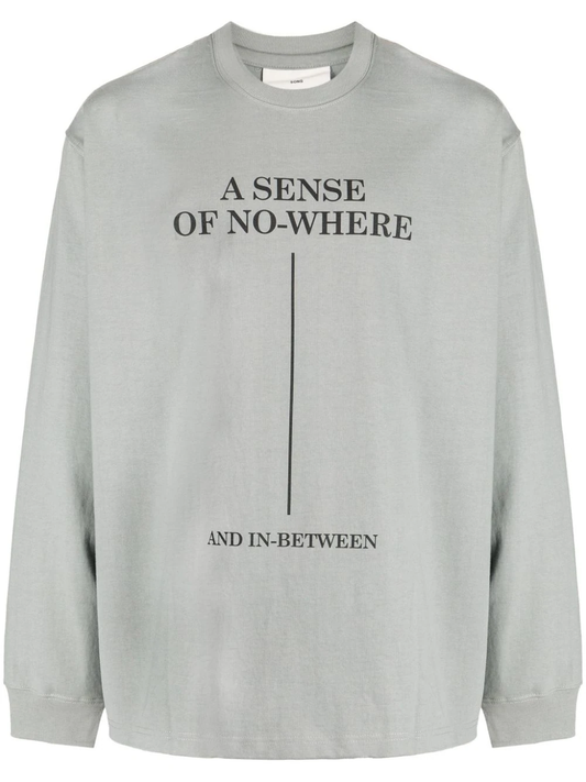 SONG FOR THE MUTE Men "A Sense of Nowhere" Oversized Crew Neck