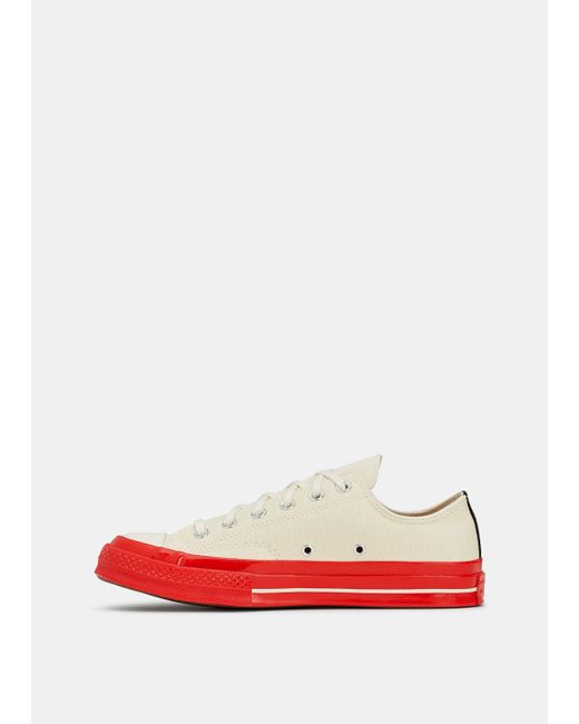 COMME DES GARCONS PLAY X CONVERSE Red Sole Low Top