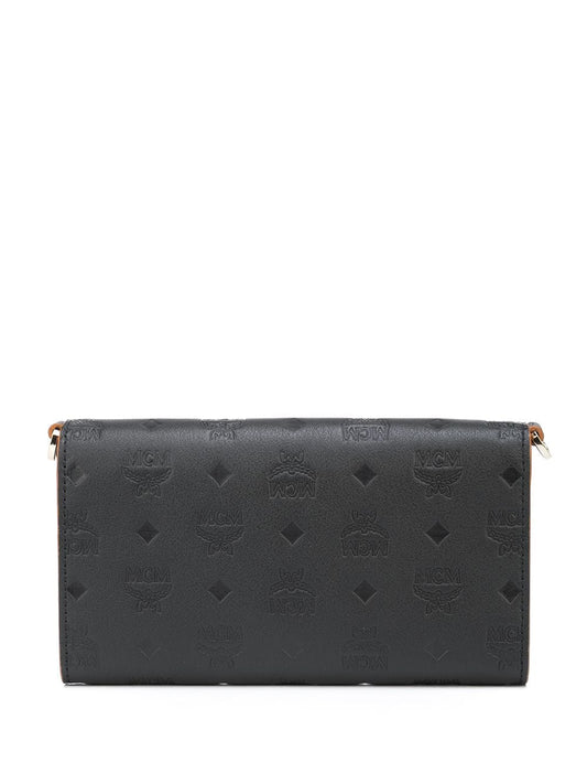 MCM UNISEX LEATHER PHONE WALLET CROSSBODY