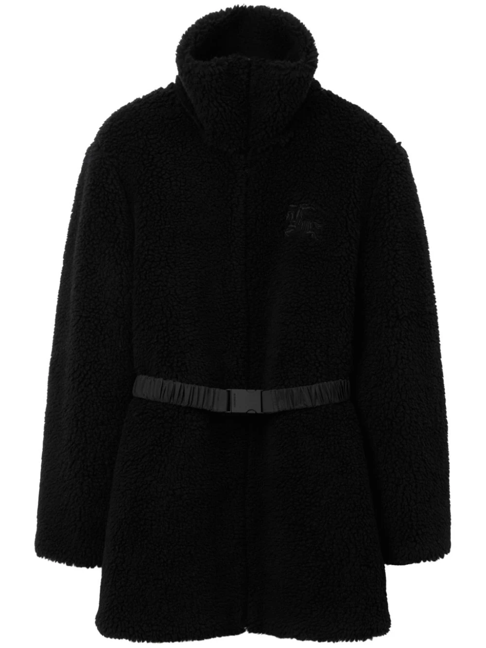 BURBERRY Women Belted Fleece Coat