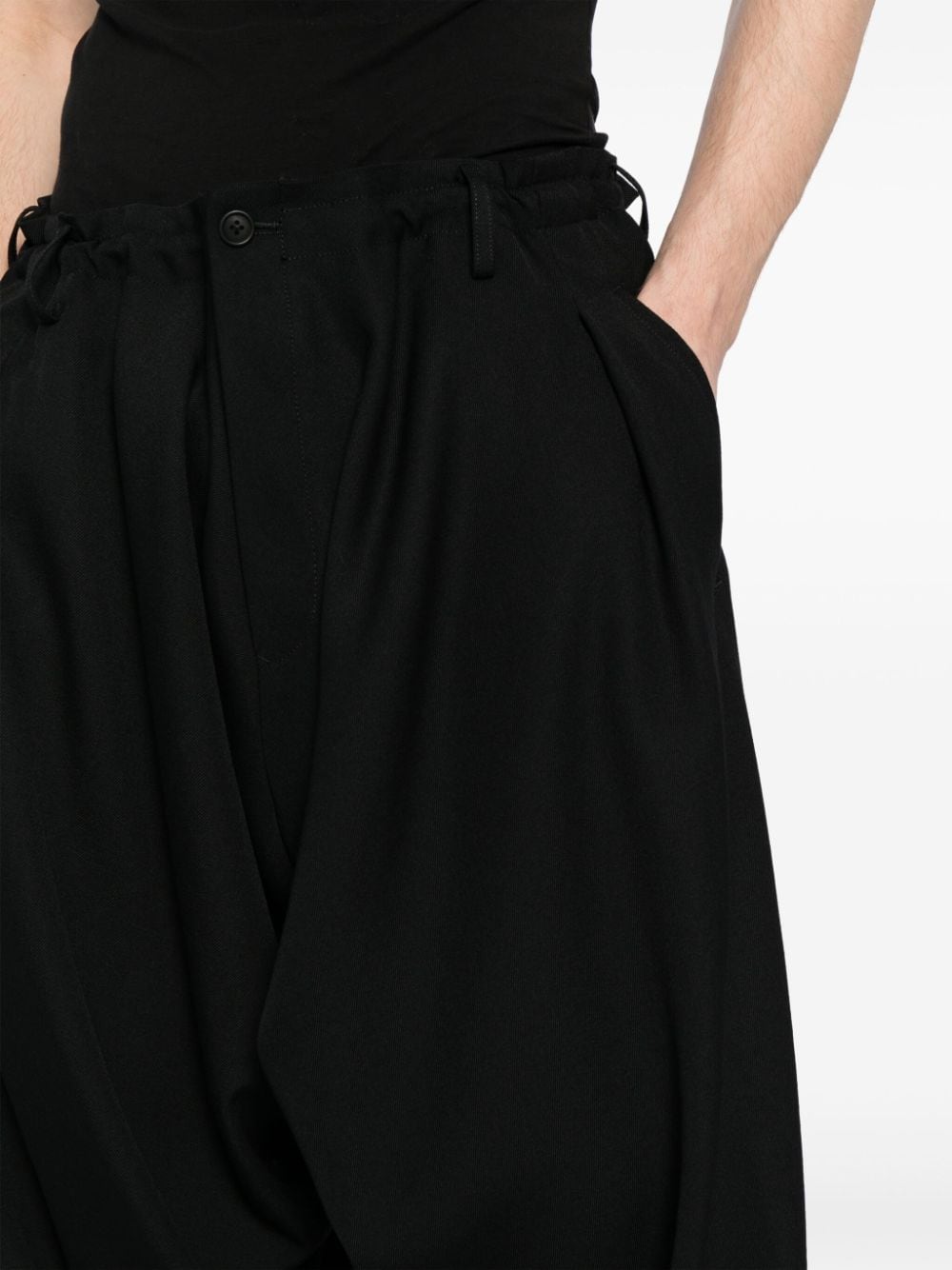 YOHJI YAMAMOTO POUR HOMME Y-Draped Pants