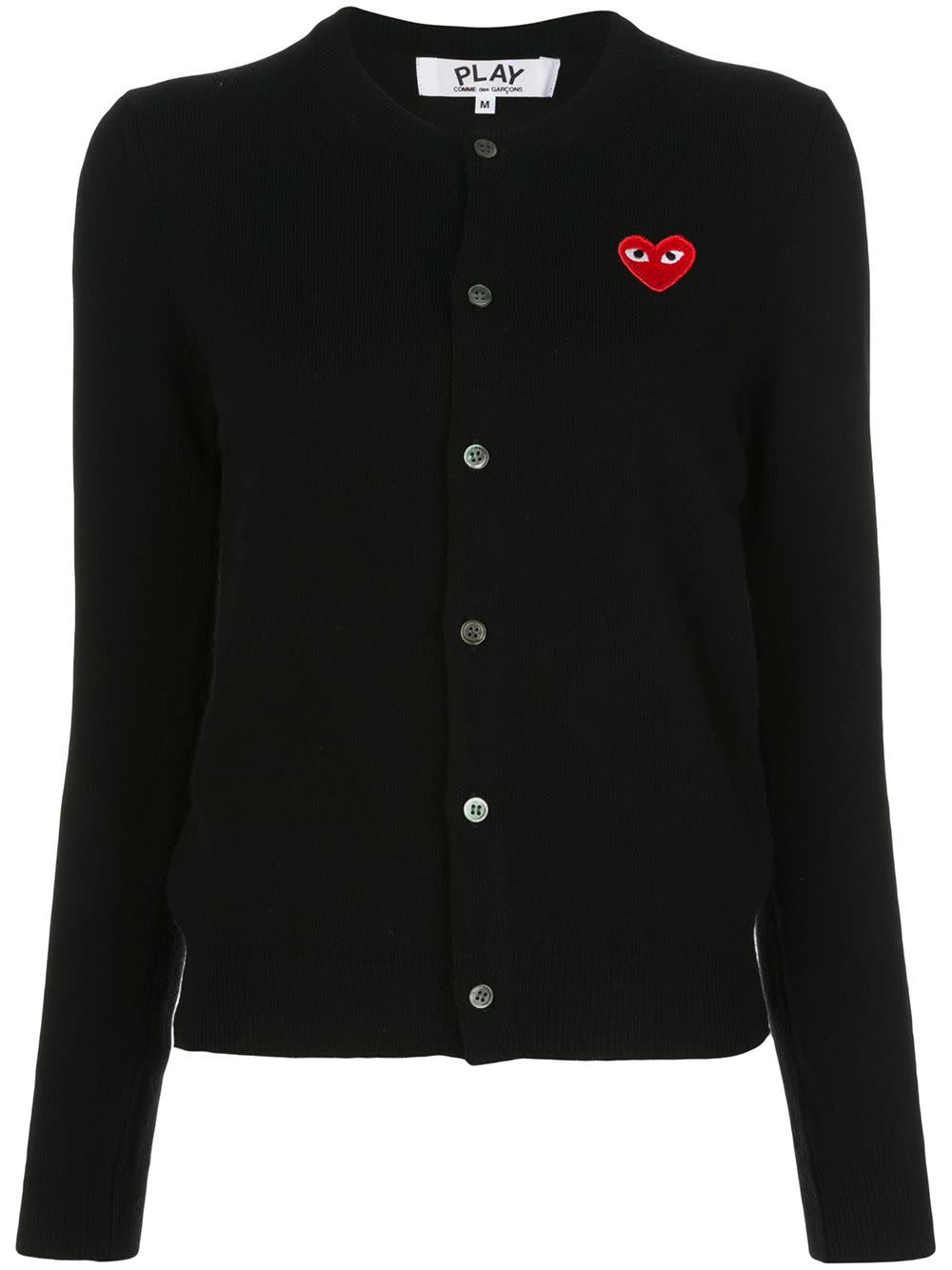 COMME DES GARCONS PLAY Women Red Heart Cardigan